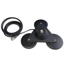 Load image into Gallery viewer, TECHOMAN 3x 9cm Premium Antenna / Aerial Magnetic Base SO239 4 Metres RG58 Cable to PL259 Plug Mobile Antenna Mounts TECHOMAN