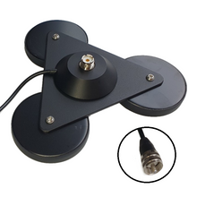 Load image into Gallery viewer, TECHOMAN 3x 9cm Premium Antenna / Aerial Magnetic Base SO239 4 Metres RG58 Cable to PL259 Plug Mobile Antenna Mounts TECHOMAN