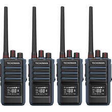 Load image into Gallery viewer, 4x TECHOMAN 5 Watt High Power TM905PRO UHF PRS / Commercial Radio Walkie Talkies - Blue UHF PRS Hand Helds TECHOMAN