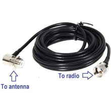 Load image into Gallery viewer, TECHOMAN 10 Metre Antenna / Aerial Cable with SO239 on Base and PL259 for Radio Antenna Patch Cables TECHOMAN