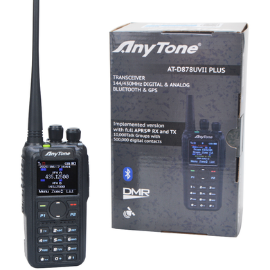 ANYTONE AT-D878UVII PLUS Premium Digital DMR Dual-band Handheld With Bluetooth Amateur Radio Transceivers ANYTONE   