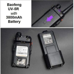 Baofeng UV-5R 8W Ham Walkie Talkie Dual VHF & UHF with High Capacity Battery Amateur Radio Transceivers BAOFENG   