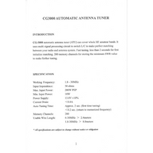 Load image into Gallery viewer, CG Antenna CG-3000 Automatic Antenna / Aerial Tuner Antenna Tuner CGA