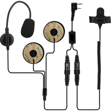 Load image into Gallery viewer, TECHOMAN Finger PTT Motorcycle Helmet Headset for the Baofeng BF-5C Communication Radio Accessories TECHOMAN