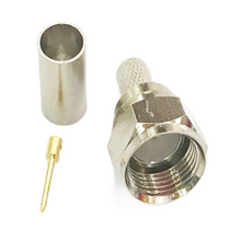 Load image into Gallery viewer, TECHOMAN F Plug Male Crimp Plug for RG58 Coaxial Cable TECHOMAN