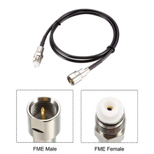 Load image into Gallery viewer, TECHOMAN RF Coaxial Antenna / Aerial Cable with FME Male Plug to FME Female Socket - 3 Metres Antenna Patch Cables TECHOMAN