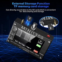 Load image into Gallery viewer, MiNi1300 Antenna / Aerial Analyzer / Vector Network Analyzer VNA 4.3 Inch 0.1-1300MHz with Signal Generator Antenna SWR Meter MINI