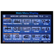 Load image into Gallery viewer, MiNi1300 Antenna / Aerial Analyzer / Vector Network Analyzer VNA 4.3 Inch 0.1-1300MHz with Signal Generator Antenna SWR Meter MINI