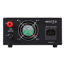 Load image into Gallery viewer, QJE PS30SWVI 13.8 Volt 30 Amp High Current DC Desktop Power Supply Front Anderson PowerPole Sockets Power Supply QJE