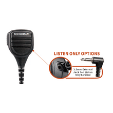 Load image into Gallery viewer, TECHOMAN Remote Speaker Microphone with Receive Jack PMMN4013A For 2 Pin Motorola Radios Communication Radio Accessories TECHOMAN