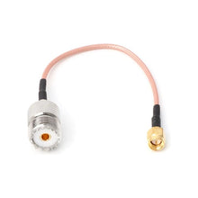 Load image into Gallery viewer, TECHOMAN Antenna / Aerial Patch Cable with SO239 and SMA Male - 15cm cable. Antenna Patch Cables TECHOMAN