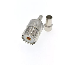 Load image into Gallery viewer, TECHOMAN SO239 Female Crimp Socket for RG58 Coaxial Cable RF Socket TECHOMAN