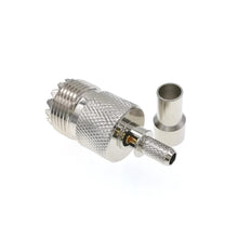 Load image into Gallery viewer, TECHOMAN SO239 Female Crimp Socket for RG58 Coaxial Cable RF Socket TECHOMAN