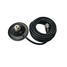 Load image into Gallery viewer, TECHOMAN Magnetic Antenna / Aerial Mount 9cm with SO239 on Base and PL259 for Radio - 5M cable. Mobile Antenna Mounts TECHOMAN