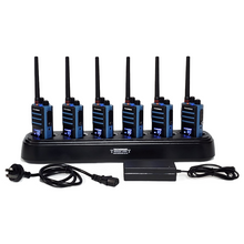Load image into Gallery viewer, 6x TECHOMAN 5 Watt High Power TM905PRO UHF PRS / Commercial Radio Walkie Talkies - Blue with 6-Way Charger UHF PRS Hand Helds TECHOMAN