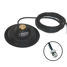 Load image into Gallery viewer, TECHOMAN 15cm Magnetic Antenna / Aerial Mount NMO on Base and BNC Plug for Radio - 4M RG-58 cable Mobile Antenna Mounts TECHOMAN