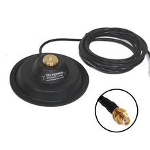 Load image into Gallery viewer, TECHOMAN 15cm Magnetic Antenna / Aerial Mount NMO on Base and SMA Female for Radio - 4M RG-58 cable Mobile Antenna Mounts TECHOMAN