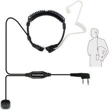 Load image into Gallery viewer, TECHOMAN TM820P Cycling Throat Microphone / Acoustic Earpiece Communication Radio Accessories TECHOMAN