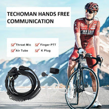Load image into Gallery viewer, TECHOMAN TM820P Cycling Throat Microphone / Acoustic Earpiece Communication Radio Accessories TECHOMAN