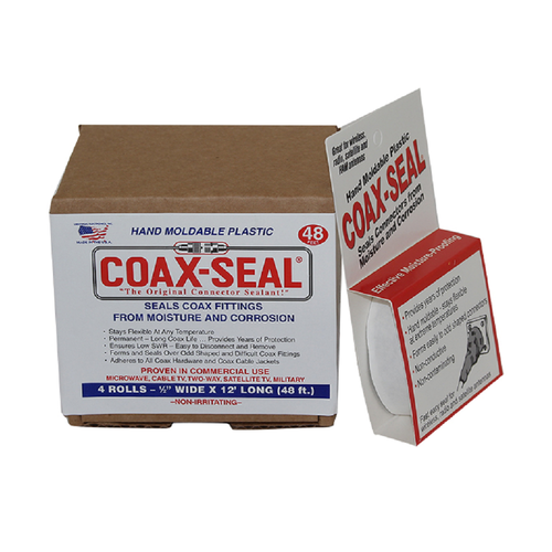 Coax-Seal Hand Moldable Weatherproofing Tape Half Inch (4 Pack) Antenna Waterproof Seal COAX-SEAL   