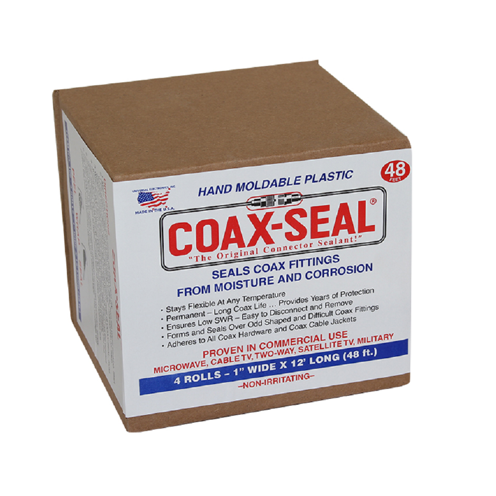 Coax Seal Hand Moldable Weatherproofing Tape One Inch Wide Roll (4 Pac Techoman Electronics Ltd