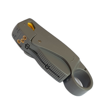 Load image into Gallery viewer, TECHOMAN RG8 / LMR400 / SLMR400 / RG213 Adjustable Coaxial Cable Stripper With 2 Blades Wire Cutters TECHOMAN