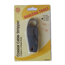 Load image into Gallery viewer, TECHOMAN RG8 / LMR400 / SLMR400 / RG213 Adjustable Coaxial Cable Stripper With 2 Blades Wire Cutters TECHOMAN