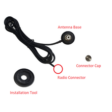 Load image into Gallery viewer, TECHOMAN Premium Mobile Antenna / Aerial Mount SO239 with 4m RG58 Cable to FME Socket Mobile Antenna Mounts TECHOMAN