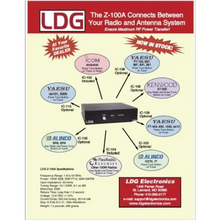 Load image into Gallery viewer, LDG Z-100A Automatic Antenna / Aerial Tuner ATU (Includes interface leads) Antenna Tuner LDG