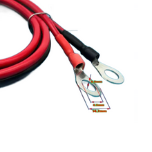 Load image into Gallery viewer, Anderson Style PowerPole Plug Cable Cord 30 Amp Lead to M8 Lug 12AWG 100cm (1 Metre) Cable Communication Radio Parts TECHOMAN