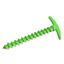 Load image into Gallery viewer, TECHOMAN T Shape Screw Type Guy Ground Peg Anchors for SOTA POTA Antenna Aerial Masts Green Antenna Base Station TECHOMAN