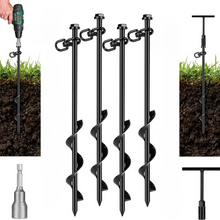 Load image into Gallery viewer, CHELEGANCE CNTOU JROD-30 4Pcs 30cm Premium Rope Guying Earth Anchors Antenna Accessories CHELEGANCE