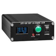 Load image into Gallery viewer, TECHOMAN ATU100 ATU-100 Antenna Tuner With Built in Battery Maximum 100 Watts and USB Charging Antenna Tuner TECHOMAN