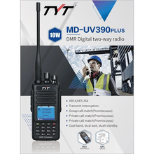 Load image into Gallery viewer, TYT MD-390 PLUS 10 Watt DMR Ham Walkie Talkie Dual VHF & UHF with Program Cable and GPS Amateur Radio Transceivers TYT