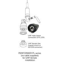 Load image into Gallery viewer, SIRIO PERFORMER P-600 PL (PL259 Base Connection) 27MHz - 28.5MHz Mobile CB Antenna Aerial Antenna Mobile SIRIO