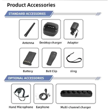 Load image into Gallery viewer, 3x TECHOMAN TM820P UHF PRS 5 Watt 168 Channel Walkie Talkies Blue/Orange UHF PRS Hand Helds TECHOMAN