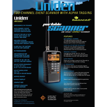 Load image into Gallery viewer, UNIDEN UBC-125XLTC 25-960 MHZ Handheld Scanner Radio Receiver UNIDEN
