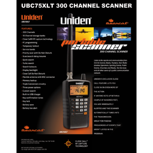 Load image into Gallery viewer, UNIDEN UBC-75XLT 25 - 88, 108-174, 400-512 MHz Handheld Scanner Radio Receiver UNIDEN