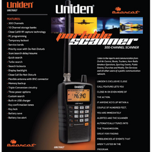 Load image into Gallery viewer, UNIDEN UBC-75XLT 25 - 88, 108-174, 400-512 MHz Handheld Scanner Radio Receiver UNIDEN