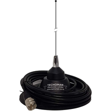 Load image into Gallery viewer, TECHOMAN VHF / UHF Tuneable Antenna with 150mm Magnetic Antenna / Aerial Mount and Cable Antenna Base TECHOMAN