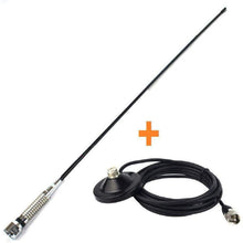 Load image into Gallery viewer, TECHOMAN Mobile CB Radio Antenna / Aerial 26 ~ 27 MHz Fibreglass with Tuning Stub + Magnetic Base Antenna Mobile TECHOMAN