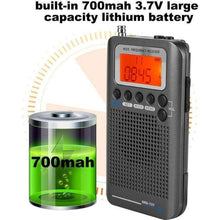 Load image into Gallery viewer, TECHOMAN Aircraft Band Radio Receiver VHF AIR/FM/AM/CB/VHF/SW ** GREY ** Radio Receiver TECHOMAN