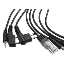 Load image into Gallery viewer, TECHOMAN 8 Way Radio Programming USB Cable with Drivers and Links Programming Cables TECHOMAN