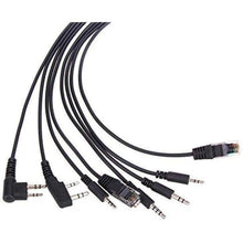 Load image into Gallery viewer, TECHOMAN 8 Way Radio Programming USB Cable with Drivers and Links Programming Cables TECHOMAN