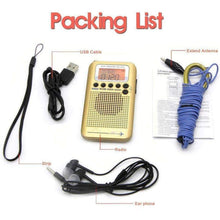 Load image into Gallery viewer, TECHOMAN Aircraft Band Radio Receiver VHF AIR/FM/AM/CB/VHF/SW ** GREY ** Radio Receiver TECHOMAN