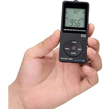 Load image into Gallery viewer, TECHOMAN Aircraft Band Radio Receiver VHF AIR/FM/AM BLACK Radio Receiver TECHOMAN