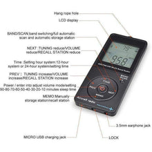 Load image into Gallery viewer, TECHOMAN Aircraft Band Radio Receiver VHF AIR/FM/AM BLACK Radio Receiver TECHOMAN