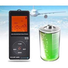 Load image into Gallery viewer, TECHOMAN Aircraft Band Radio Receiver VHF AIR/FM/AM BLACK Radio Receiver TECHOMAN