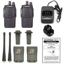 Load image into Gallery viewer, Pair (2x) Baofeng BF-5C 2 WATT UHF PRS CB Walkie Talkies - 16 Channels UHF PRS Hand Helds BAOFENG