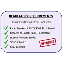 Load image into Gallery viewer, 6x Baofeng BF-5C 2 WATT UHF PRS CB Walkie Talkies - 16 Channels & 6-way Charger UHF PRS Hand Helds BAOFENG